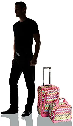 Rockland Fashion Softside Upright Luggage Set, Tribal, 2-Piece (14/20)