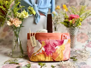 Rosetta Caddy, Knitting and Crochet Project Bag