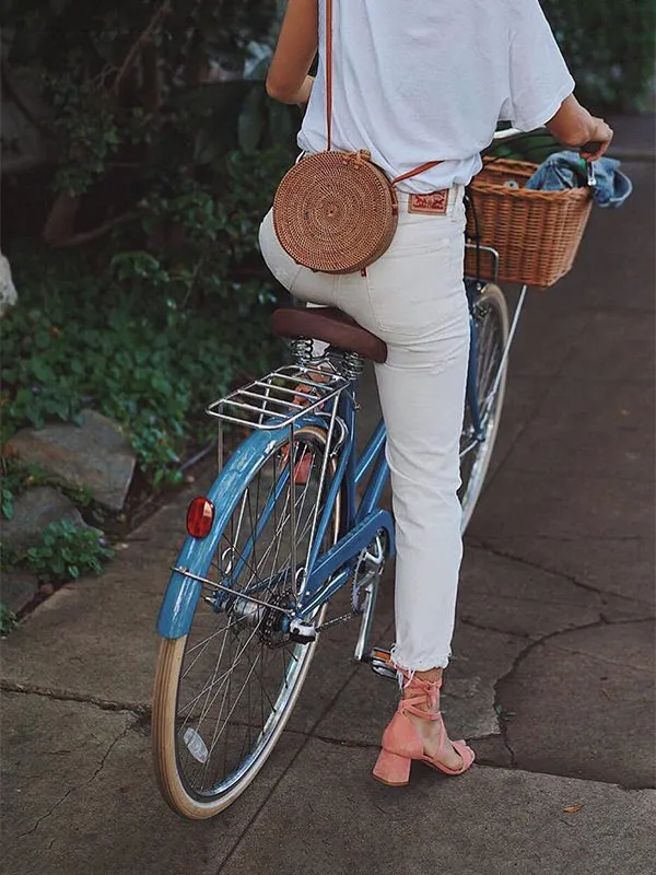 Round Rattan Bag