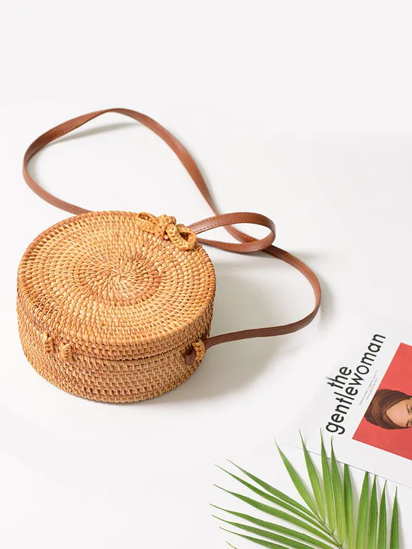 Round Rattan Bag