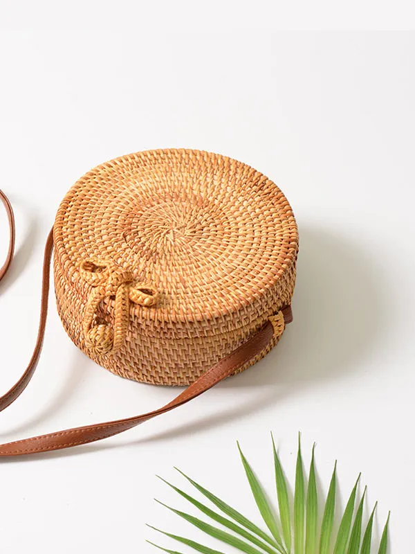 Round Rattan Bag