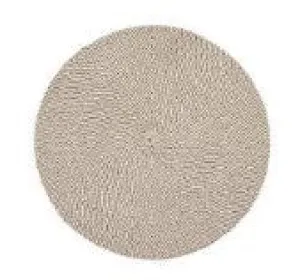 Round Rattan Weave Placemat Black