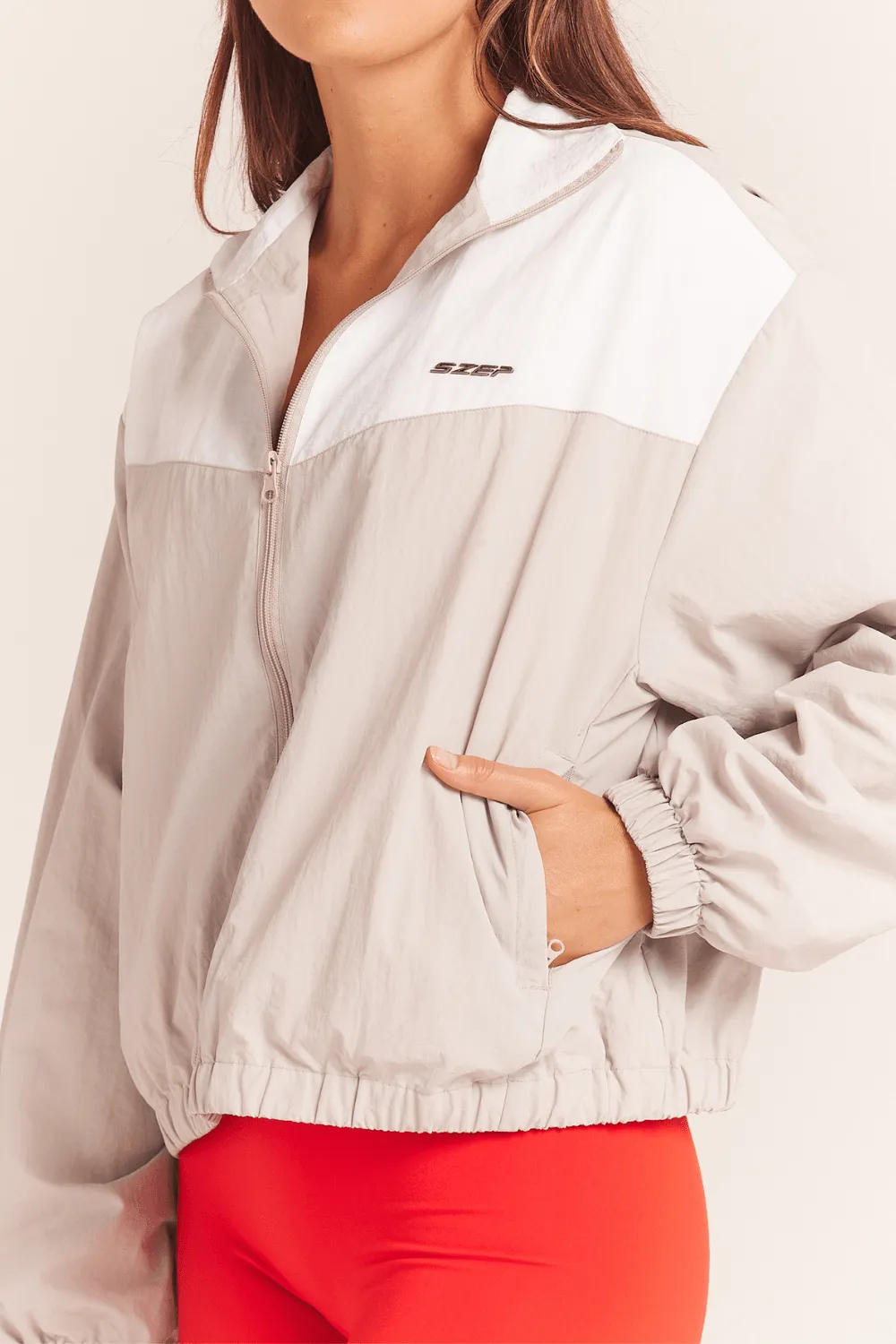 Routine Jacket - Light Grey / White