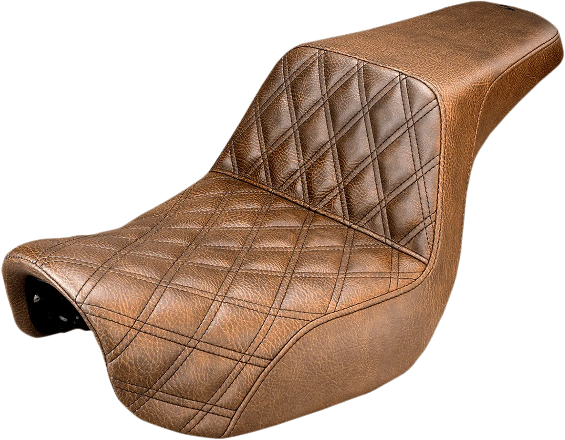 Saddlemen 804-04-175 Step-Up Full Lattice Stitch Seat - Black