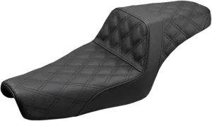 Saddlemen 807-11-175 Step-Up Full Lattice Stitch Seat - Black