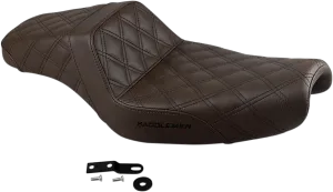 Saddlemen 807-11-175BR Step-Up Full Lattice Stitch Seat - Brown