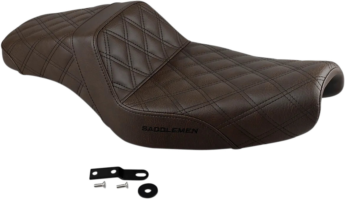 Saddlemen 807-11-175BR Step-Up Full Lattice Stitch Seat - Brown
