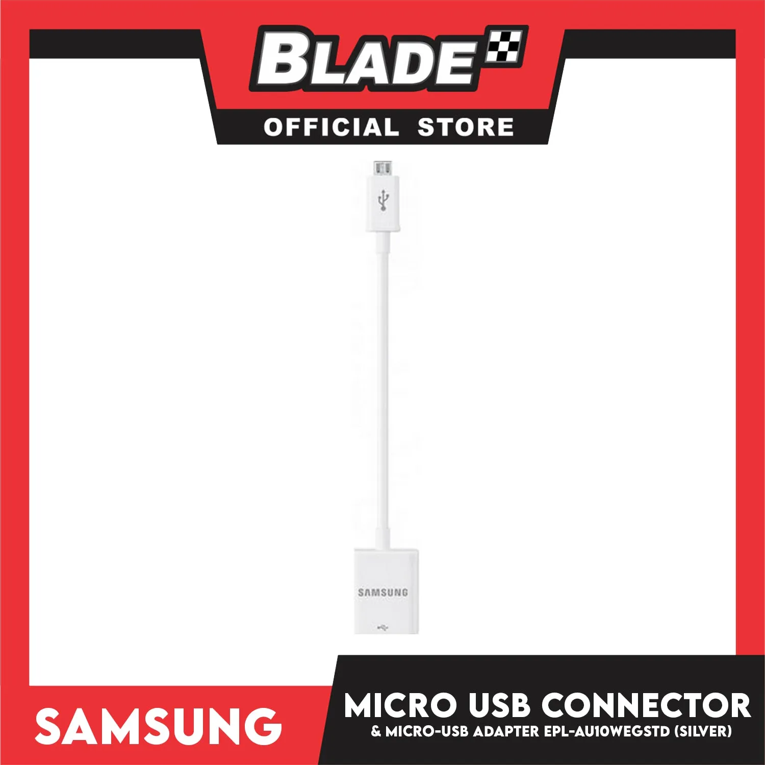 Samsung Micro USB Connector and Adapter USB EPL-AU10WEGSTD (Silver)