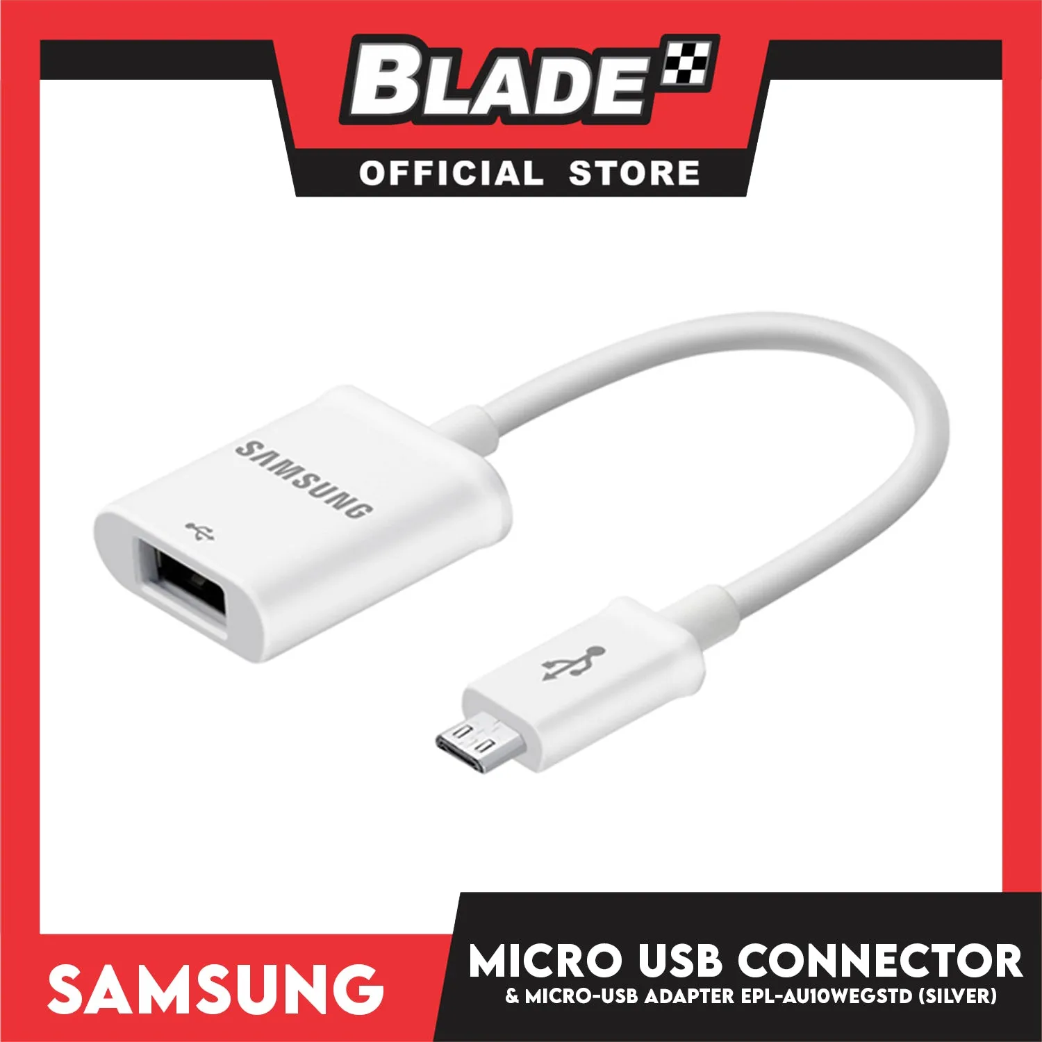 Samsung Micro USB Connector and Adapter USB EPL-AU10WEGSTD (Silver)