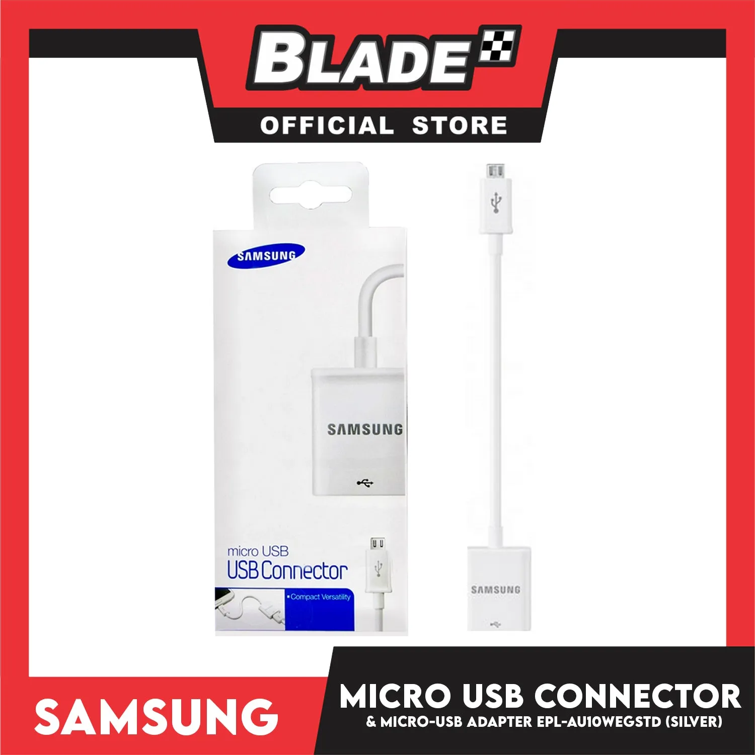 Samsung Micro USB Connector and Adapter USB EPL-AU10WEGSTD (Silver)