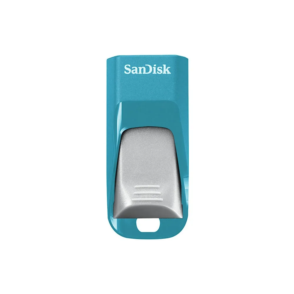 San Disk Cruzer Edge Cz51 Memoria Usb,16 Gb, Usb 2.0, Azul/Gris Sdcz51 016 G B35 Bg