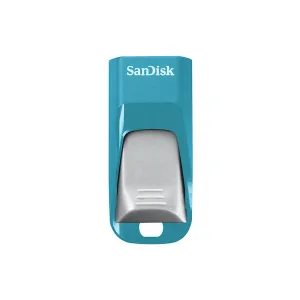 San Disk Cruzer Edge Cz51 Memoria Usb,16 Gb, Usb 2.0, Azul/Gris Sdcz51 016 G B35 Bg