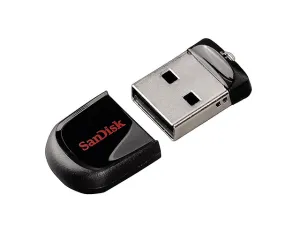 San Disk Cruzer Fit Memoria Usb , 64 Gb, Usb 2.0, Negro Sdcz33 064 G B35