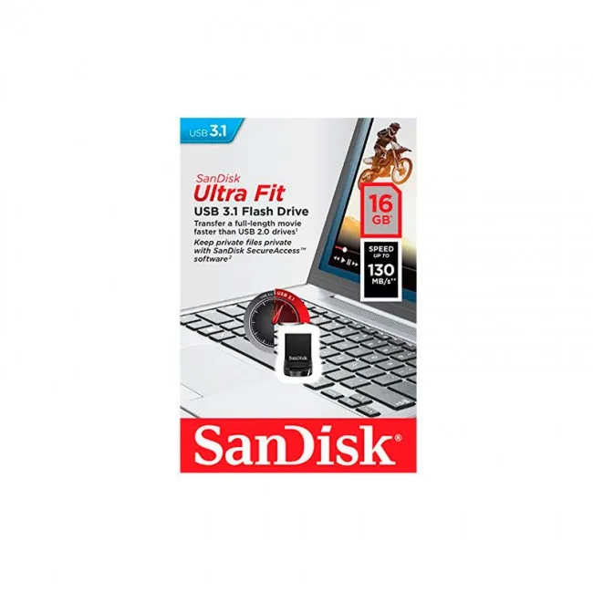 San Disk Ultra Fit Memoria Usb ,32 Gb, Usb 3.0, Negro