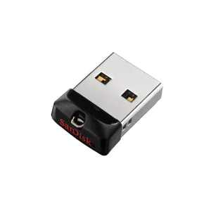 Sandisk Memoria Usb Cruzer Fit, 16 Gb, Usb 2.0, Negro