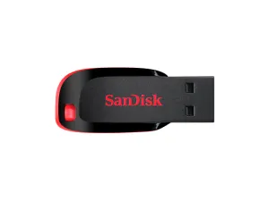 Sandisk Sdcz50 C 008 G B35 B Cruzer Blade Usb 8 Gb Negro / Rojo