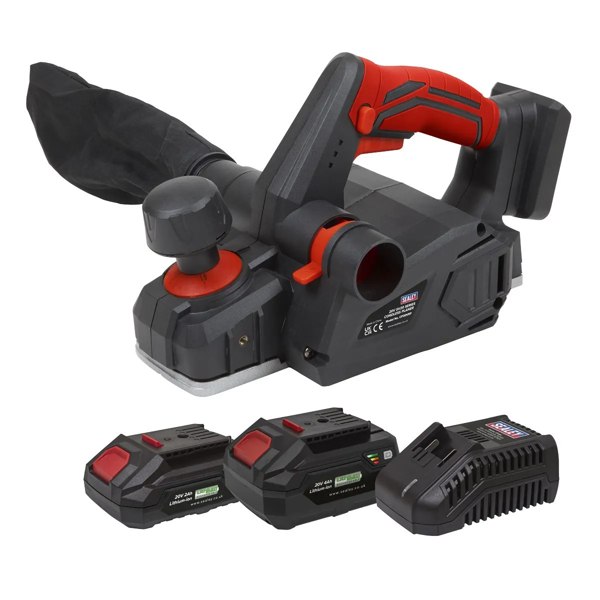 Sealey 20V SV20 Series Cordless Planer Kit - 2 Batteries
