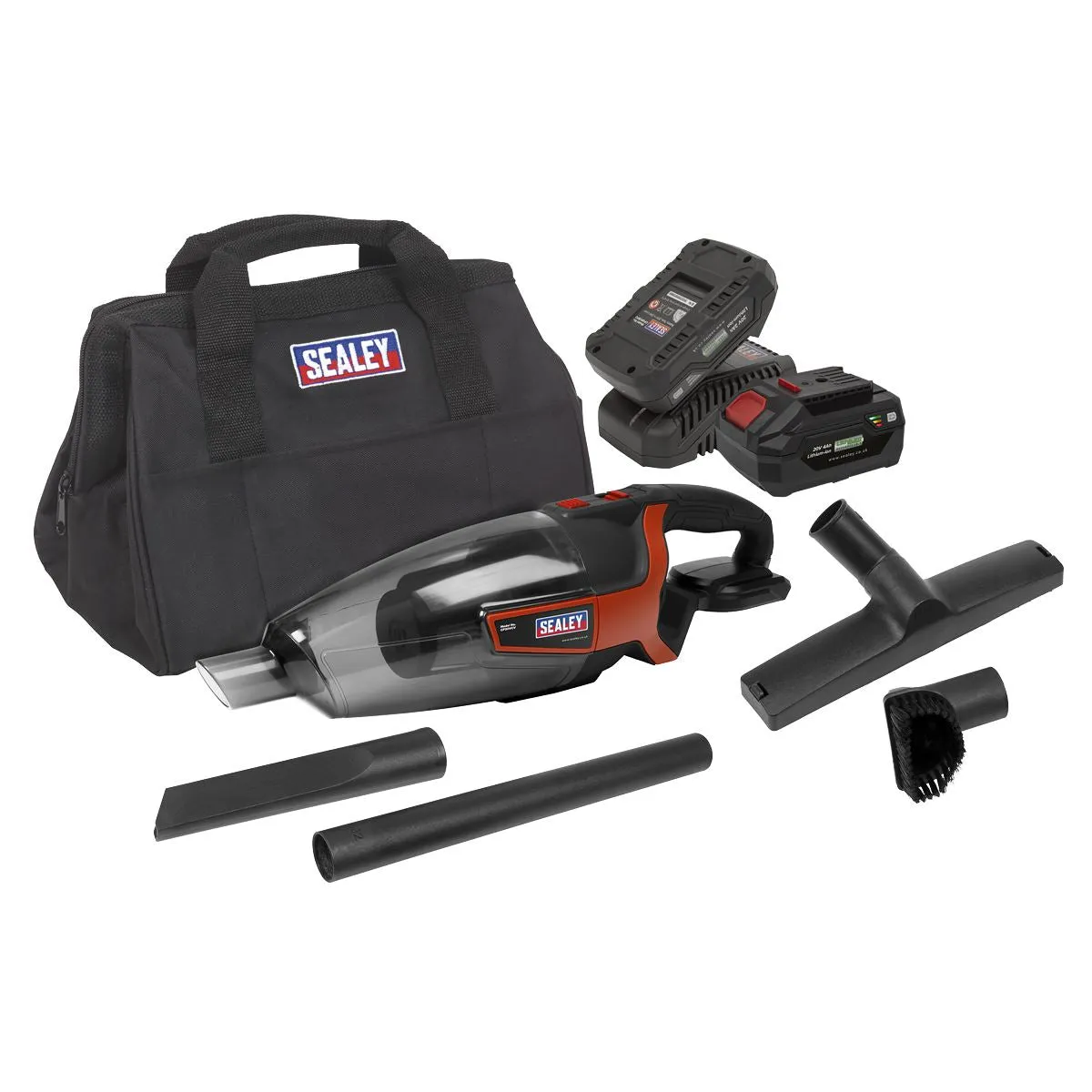 Sealey Cordless Handheld Vacuum Cleaner 650ml 20V SV20 Series Kit - 2 Batteries