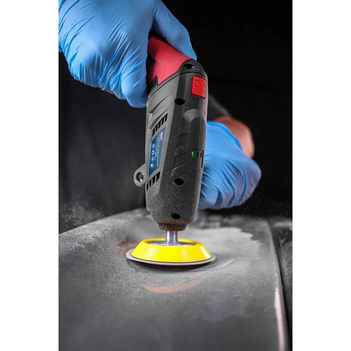 Sealey Cordless Mini Sander Polisher Kit 75mm 12V Lithium-ion