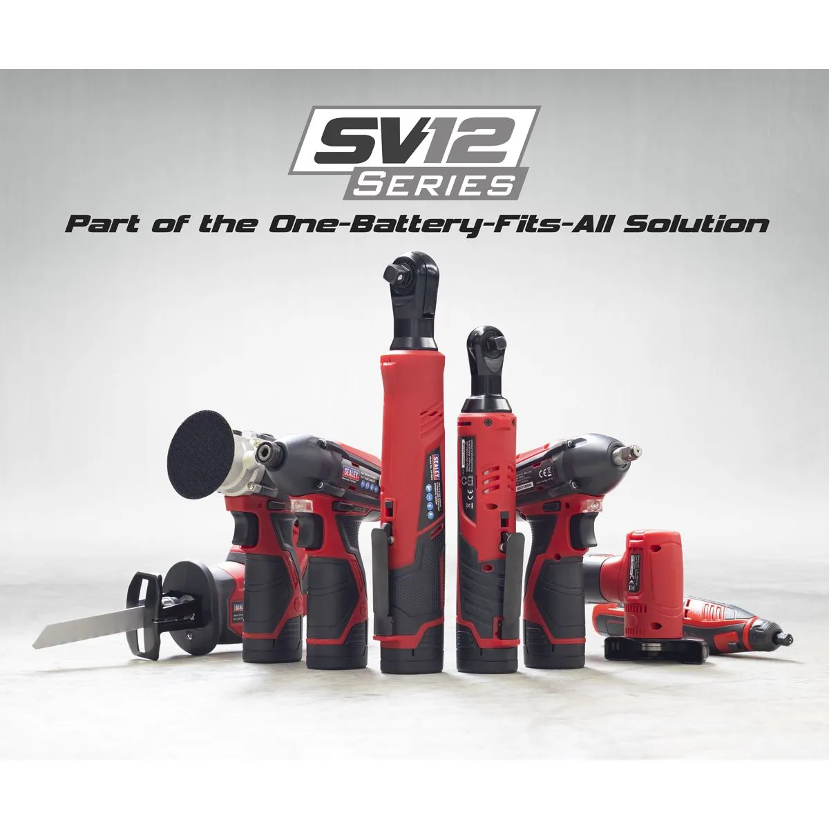 Sealey Cordless Rotary Tool & Engraver Kit 49pc 12V SV12 Series - 2 Batteries