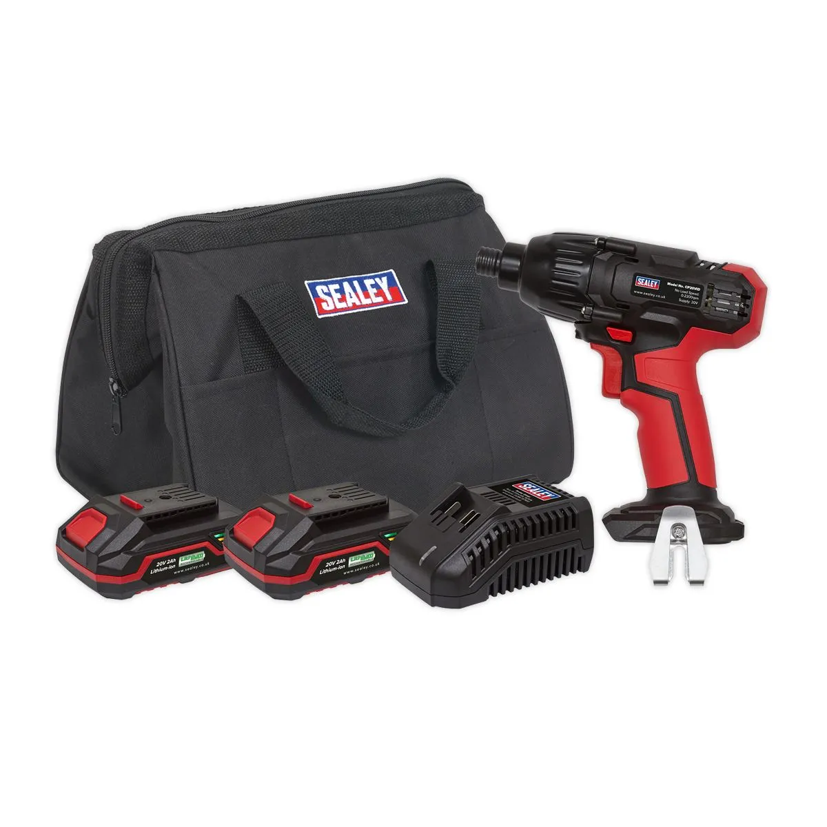 Sealey Impact Driver Kit 1/4"Hex Drive 20V SV20 Series - 2 Batteries
