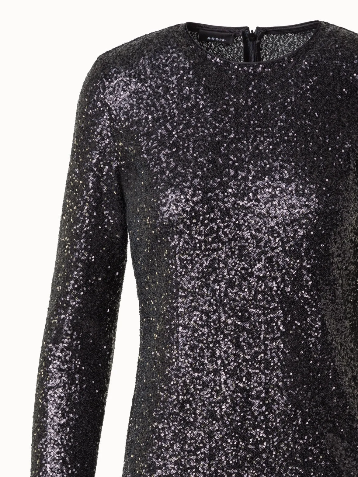 Sequins Jersey Round Neck Top