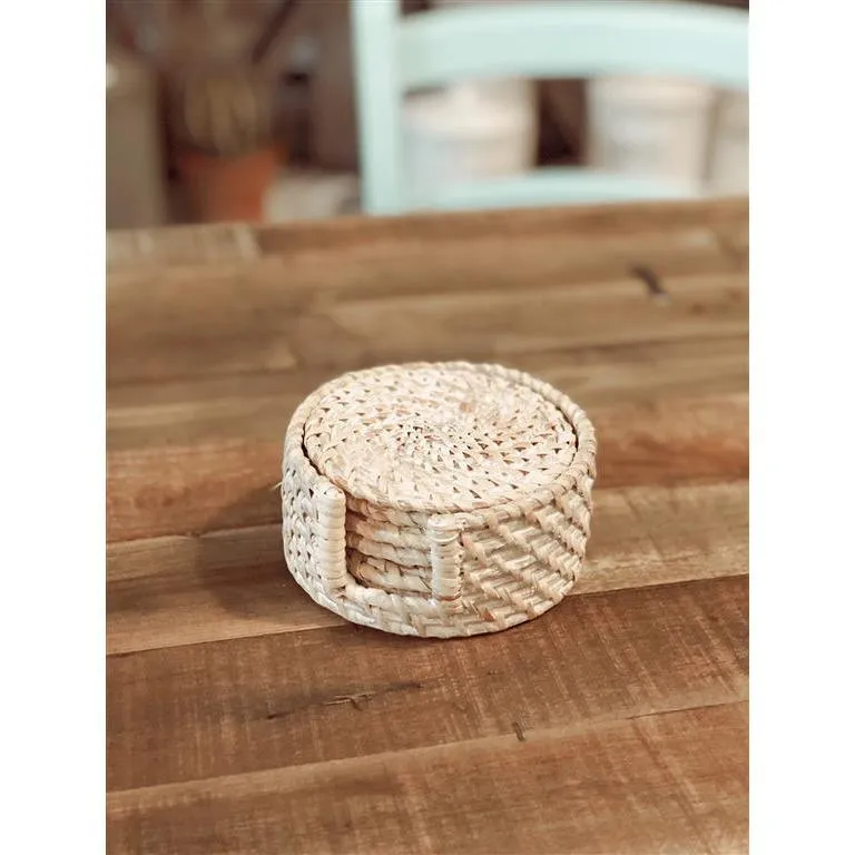 Set 6 Sottobicchieri Rattan Algarve