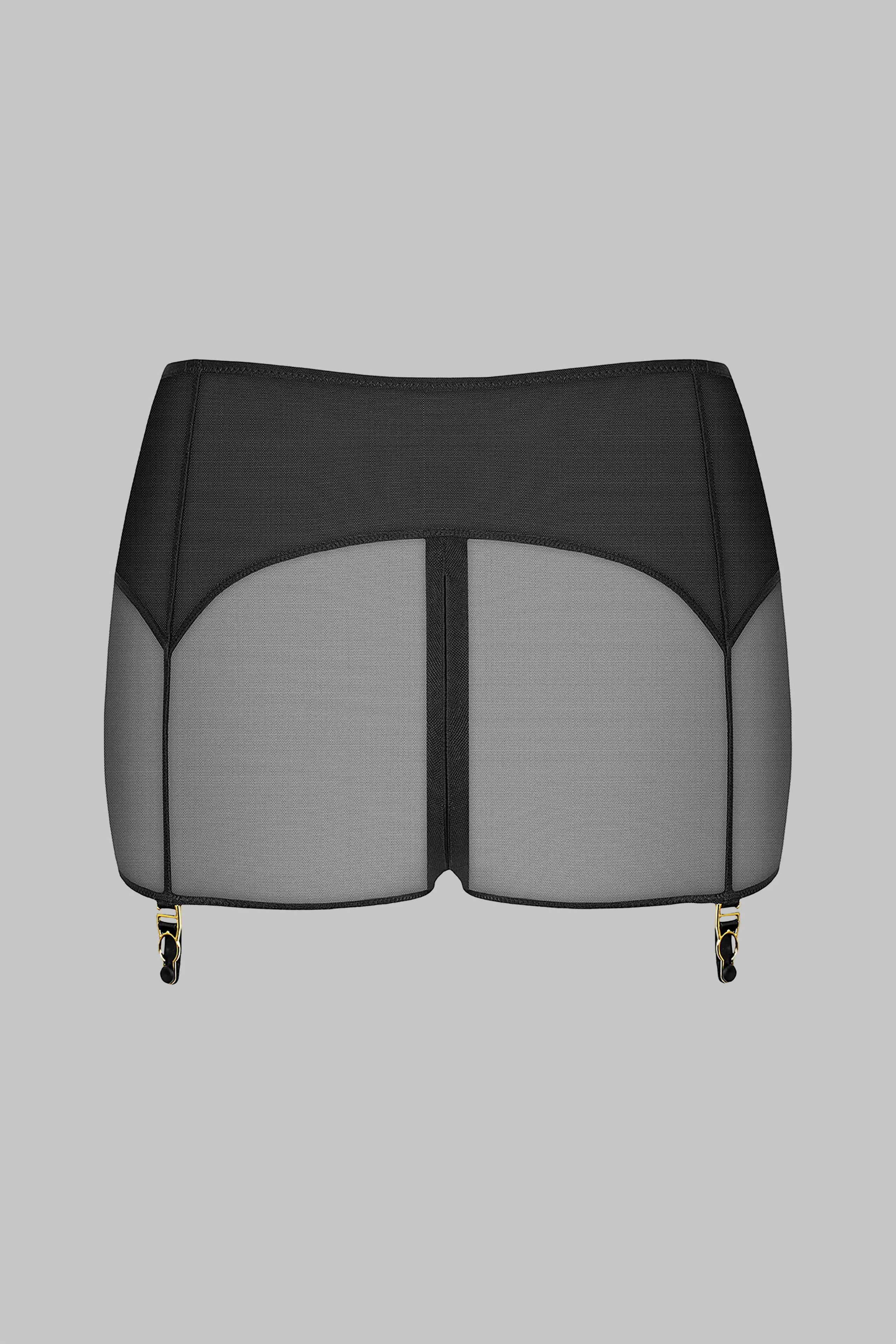 Shorty zippé porte-jarretelles - L'Amoureuse