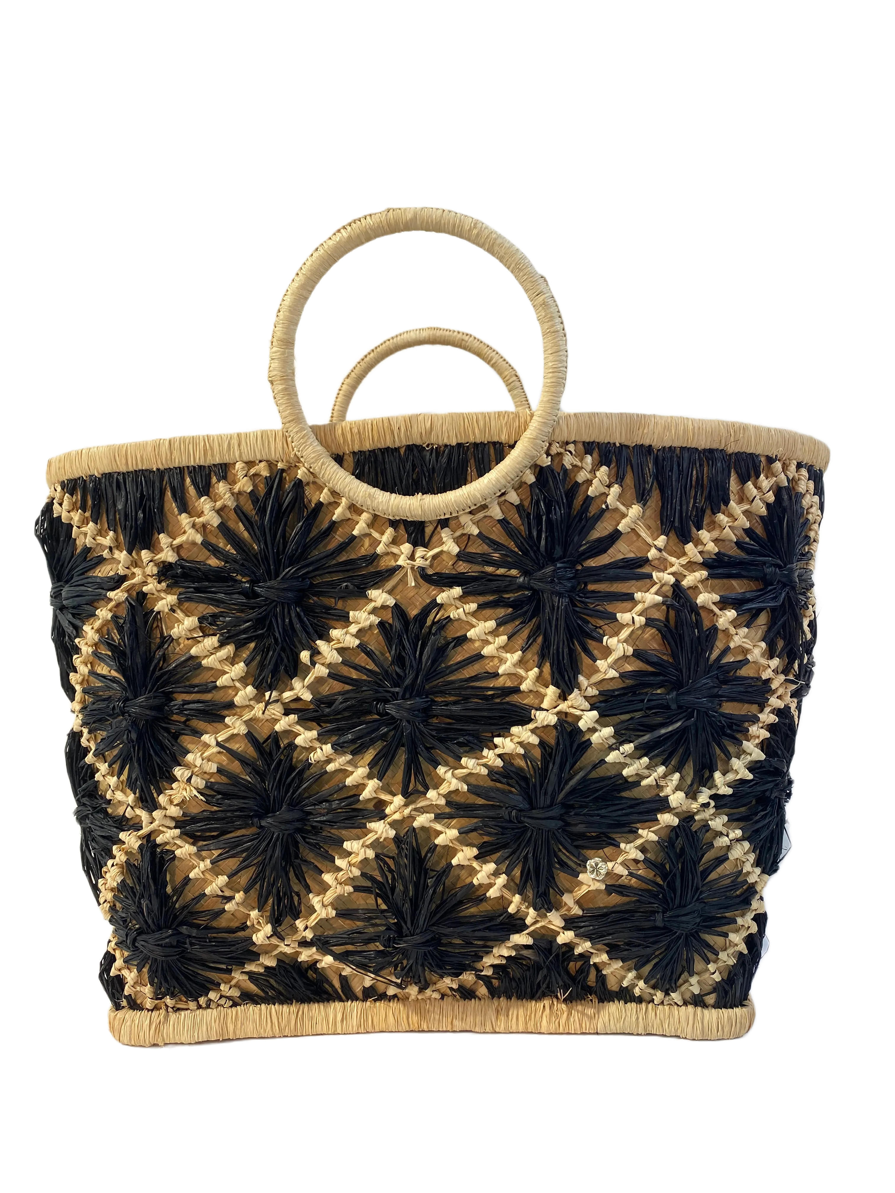 Sierra Leone Crochet Beach Tote Bag