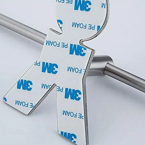simpletome Clothes Hanger Storage Rack Organizer Wall Mount Adhesive OR Drilling Installation