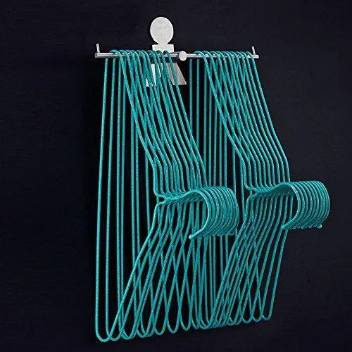 simpletome Clothes Hanger Storage Rack Organizer Wall Mount Adhesive OR Drilling Installation