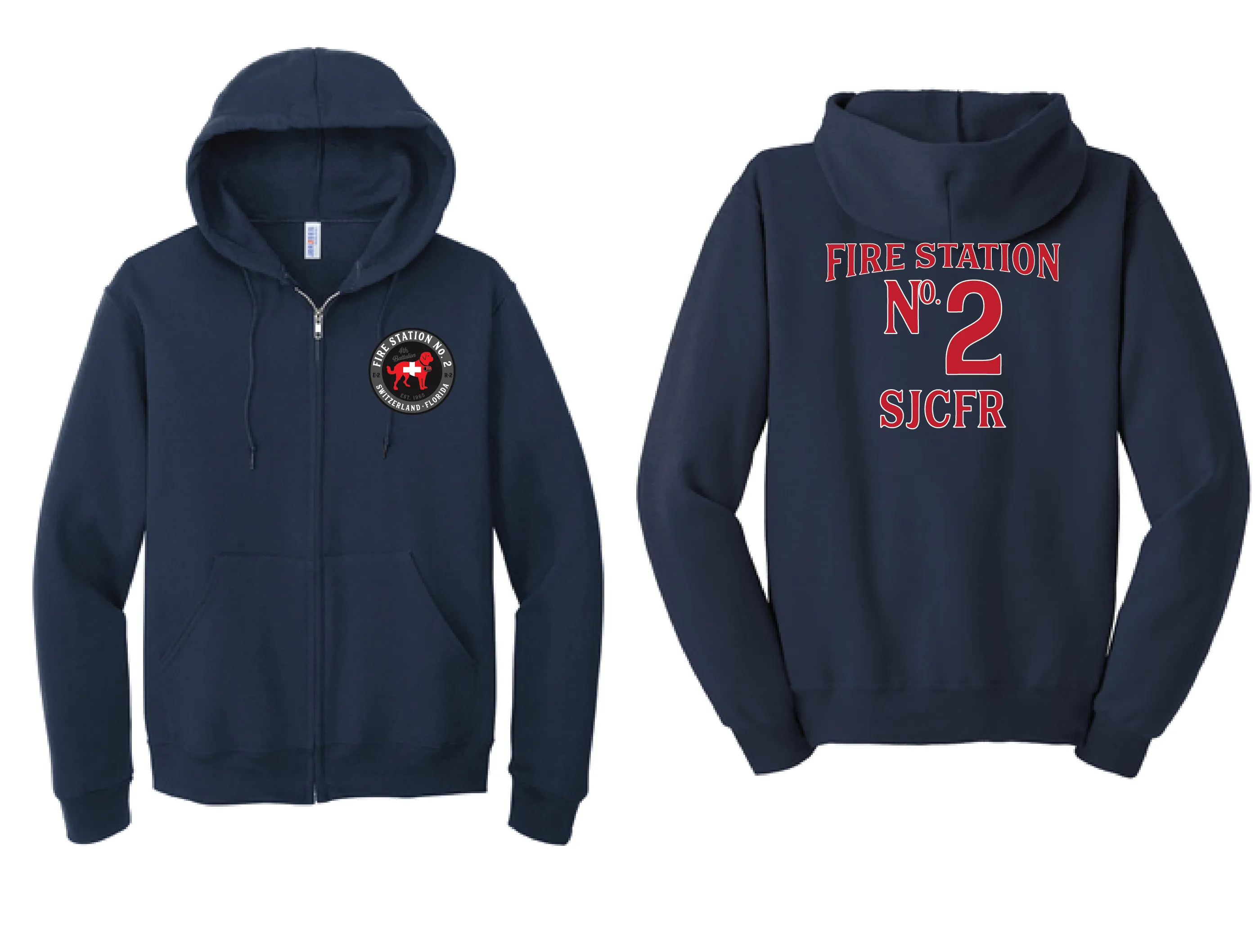 SJCFR STATION 2 Full Zip Hoodie