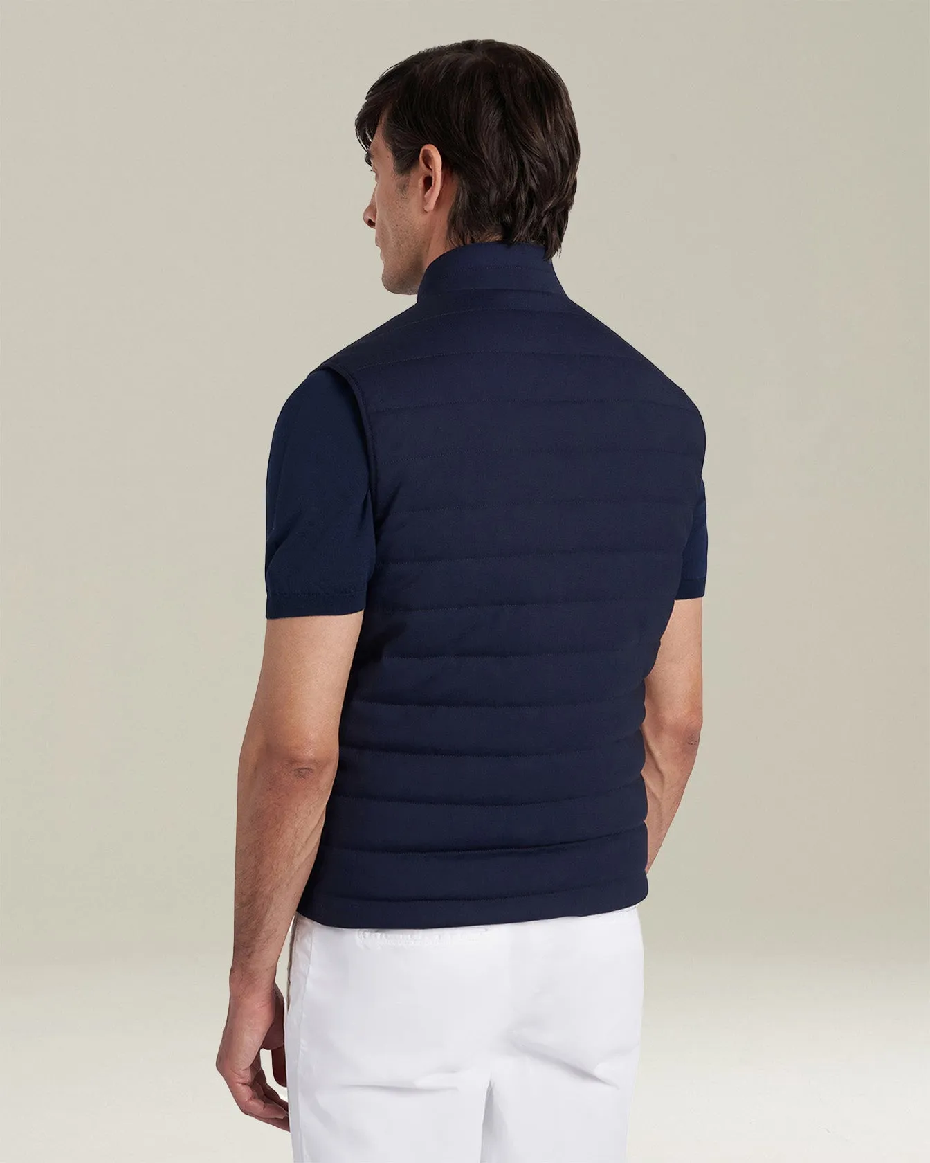 SLEVELESS BLOUSON VIRGIN WOOL