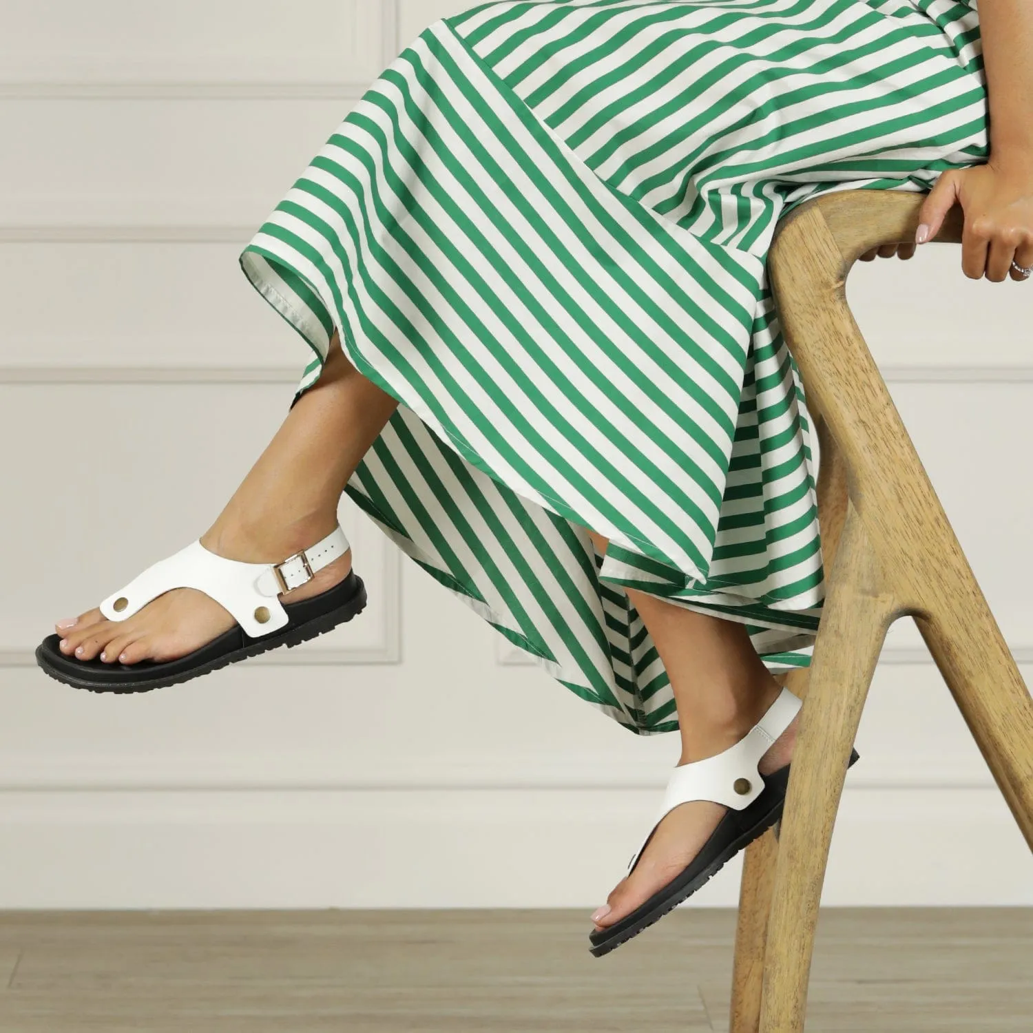 Sling back buckle in White STRAP ONLY - 12717