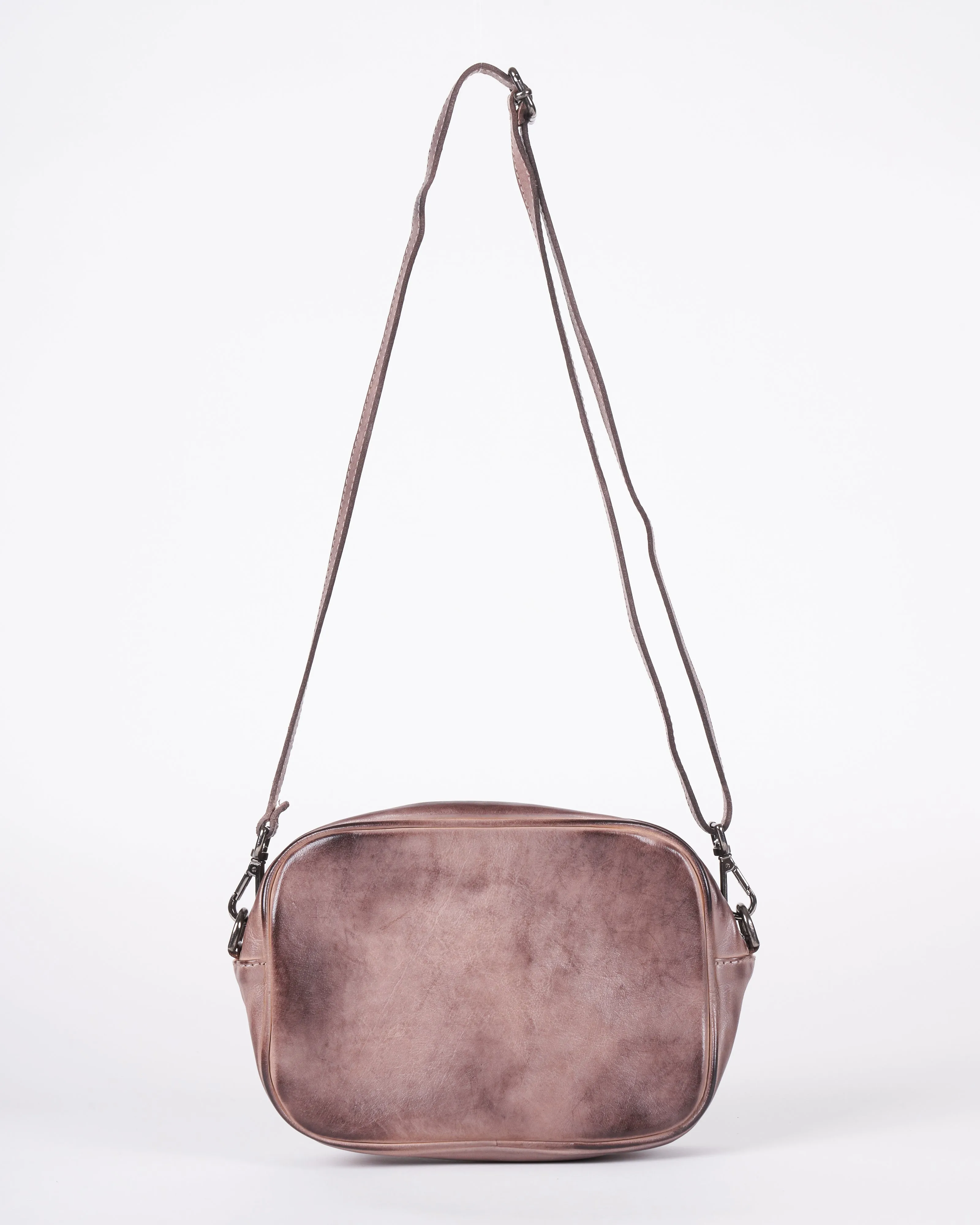 small crossbody - taupe wax