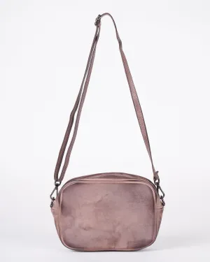 small crossbody - taupe wax