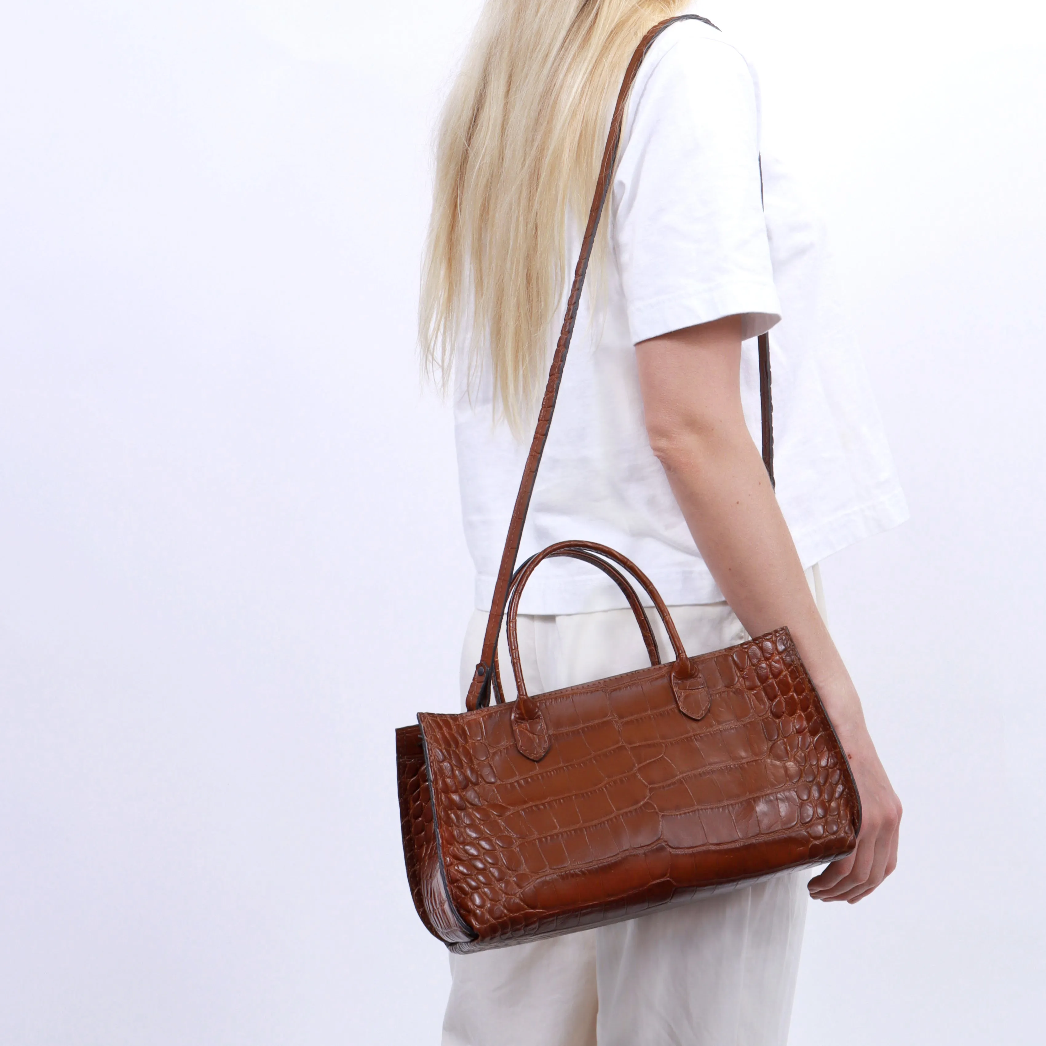 SMALL DAY BAG CORNFLOWER CALF