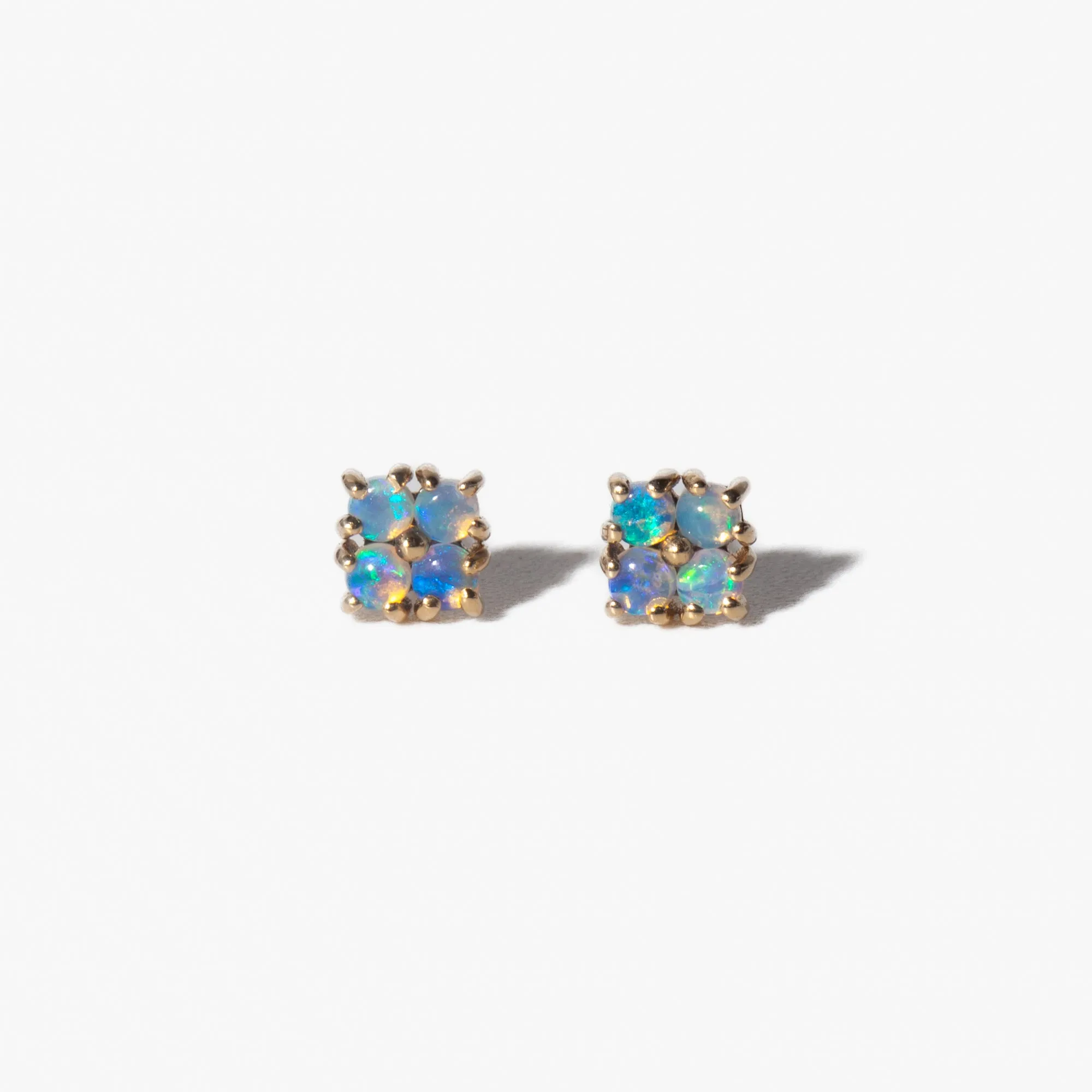 Small Opal Lattice Studs
