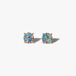Small Opal Lattice Studs