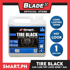 Smart Car Care Tire Black 1 Gallon Wet Look Shine Used for Long Lasting Tire Shine, Gloss & Look Wet