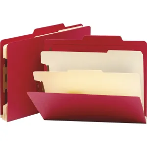 Smead Colored 2/5 Tab Cut Letter Recycled Classification Folder