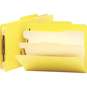 Smead Colored 2/5 Tab Cut Letter Recycled Classification Folder