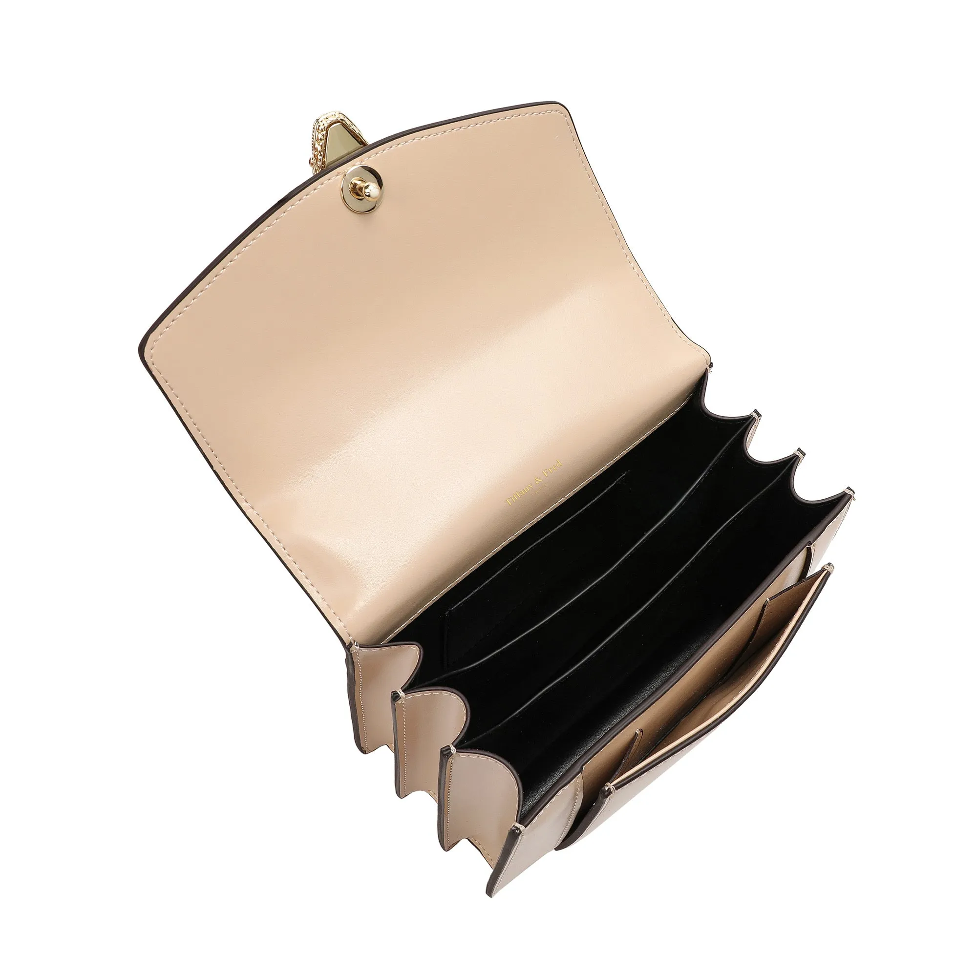 Smooth Leather Top-Handle Crossbody