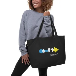 Social Distancing Large Organic Tote Bag by Sovereign