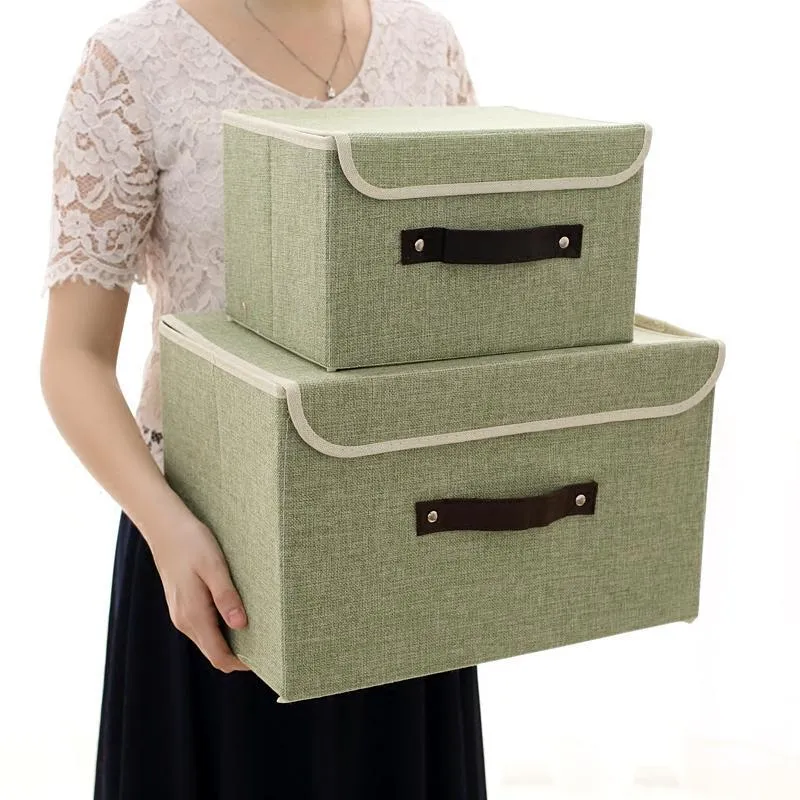 Solid color small fresh storage box