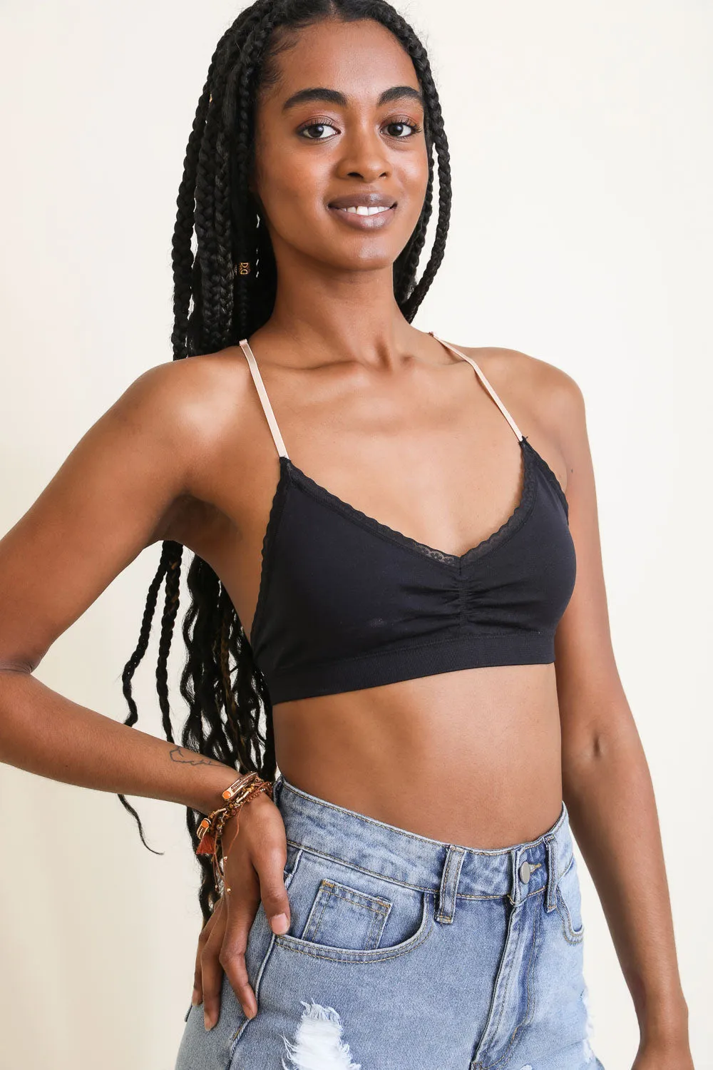 Spring Floral Lattice Bralette