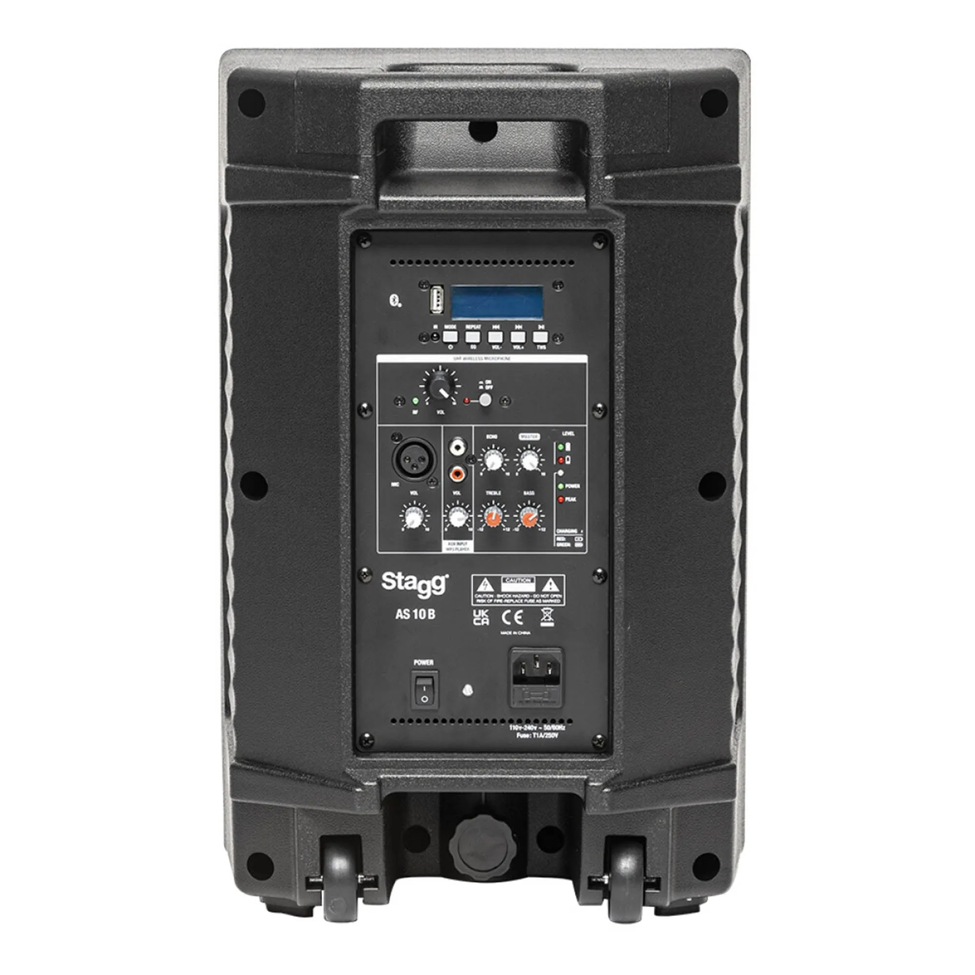 Stagg 10 Inch Battery Powered Active Speaker with Wireless Mic