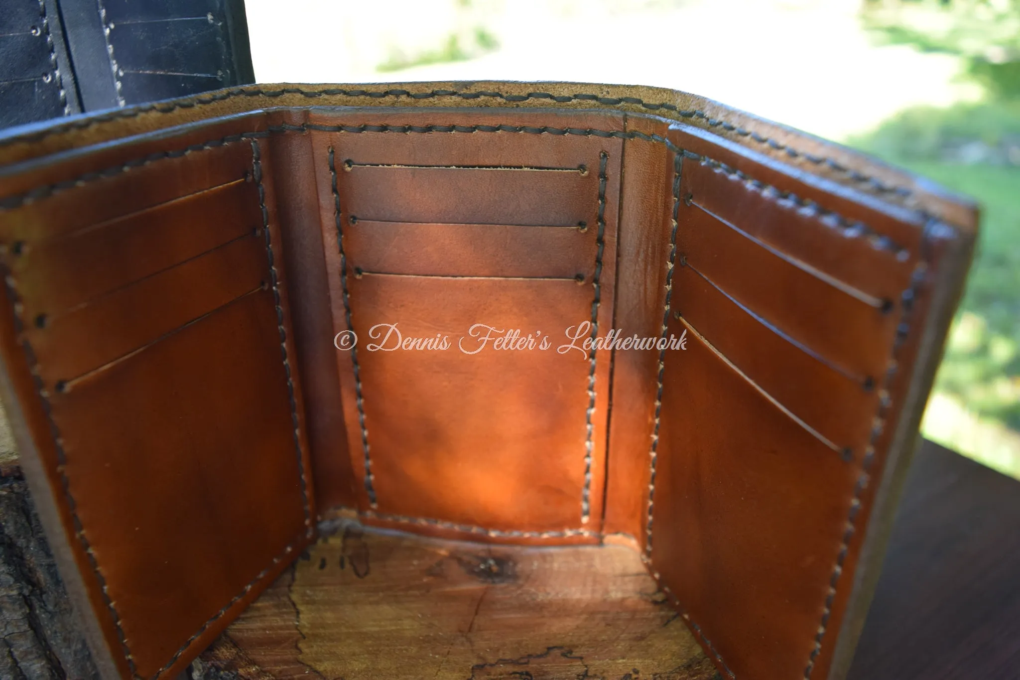 Stamped Trifold Wallet (Choose your color)