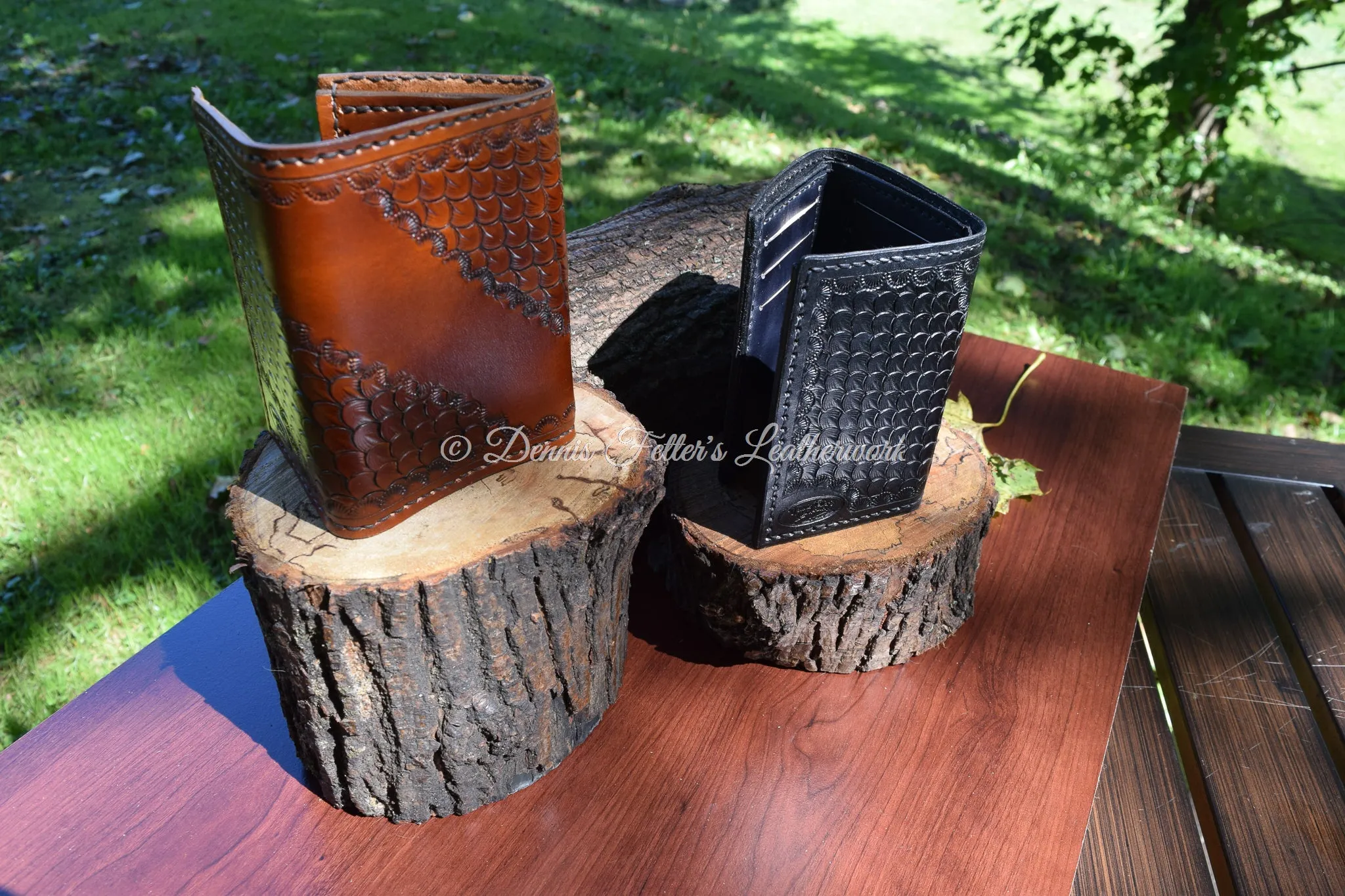 Stamped Trifold Wallet (Choose your color)