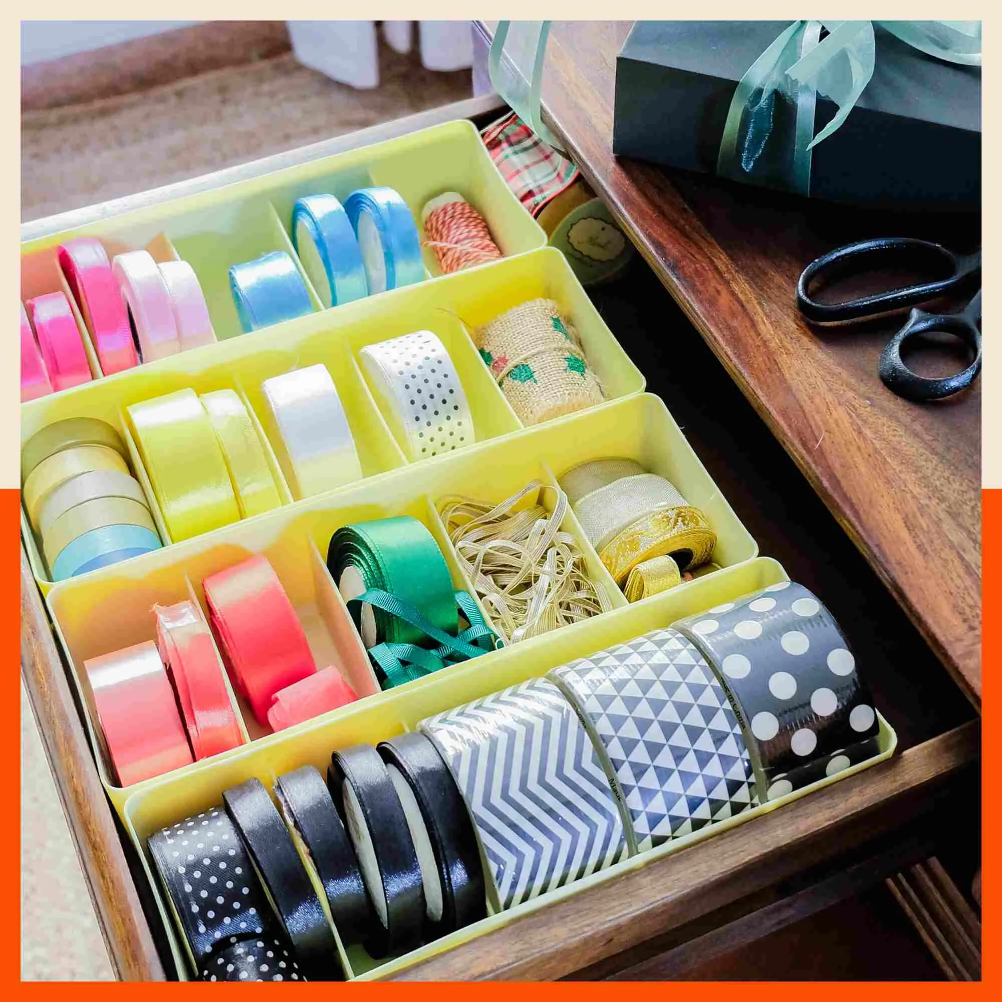 Stomo Dori Multi-Purpose Stackable Drawer Organizer For Home | Frost - Set of 2
